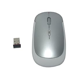 2.4Ghz Wireless Mouse - Souris - Optique - r�cepteur sans fil USB - Pour Notebook PC - Argent