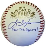 Signed Lance Berkman Autographed 2011 World Series Cardinals Baseball Berkman one of the leaders of the St. Louis Cardinals, hitting over .400 for the World Series in his 1st season with the Cardinals. He hit .301 with 31 Home Runs and 94 RBI during the regular season. PSA/DNA certificate of authenticity. and hologram # verified on their website. PSA is the world's leading authenticator of sp