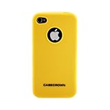 CaseCrown iPhone 4 Pebbled Soft Case (Yellow)