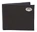 Black Pebble Grain Leather Bi-fold Wallet with Silver Emblem - Collegiate Series