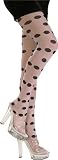 Adult White Polka Dot Tights - Adult Std.