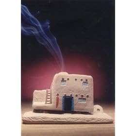 Casa (Adobe House) Burner With Pinon Natural Wood Incense - Incienso De Santa Fe