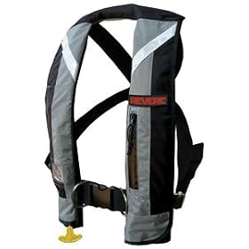 Revere ComfortMax Plus Inflatable Automatic Personal Flotation Device with harness (Black Grey,... by