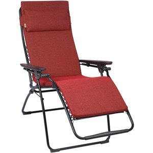 Buy Lafuma Futura Mellow Indoor Gravity Recliner - Soft Padded Vermillion Red