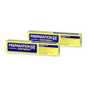 Preparation H Hemorrhoidal Ointment, 2-Ounce Tubes (Twin Pack) by Preparation H Hemorrhoidal Ointment