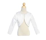 Daphne Bolero Satin Jacket with Long Sleeves