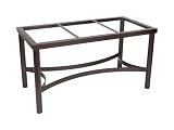 OW Lee Atlas Patio Table Base Wrought Iron 265 x 535 Rectangular
