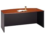 Auburn Maple Bow Front Desk Series C Auburn Maple Collection by Bush Office Furniture - WC48546
