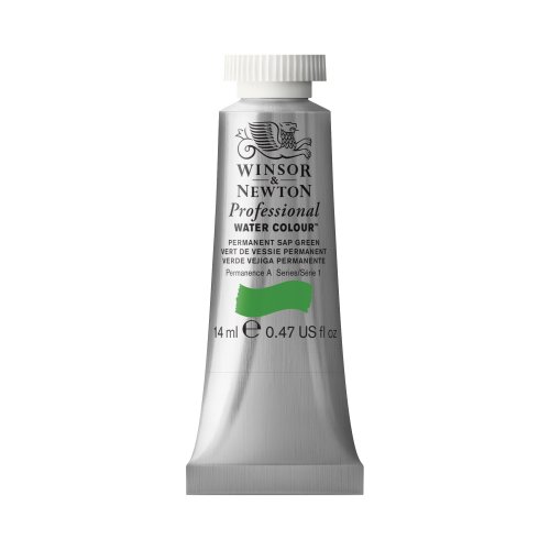 Winsor & Newton Professional Water Color Tube, 14ml, Permanent Sap Green