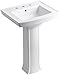 Foremost Group FL-1920-4W Foremost Series 1920 Pedestal Combo Bathroom Sink, White