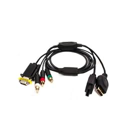 Cable VGA HDTV pour PS3 et Wii