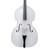 Cecilio CDB-W Size 3/4 White Upright Double Bass w/Adjustable Bridge