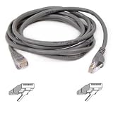 Belkin A3L791-S 25-Foot RJ45 CAT 5e Snagless Molded Patch Cable (Gray)