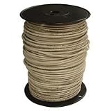 10 White Solid x 500' Thin Single Wire