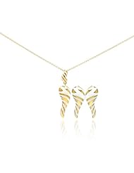 Nickel Free Sterling Silver Pendant & Earring Sets Zebra Print Drop Set