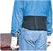 Provides support to the lower back, and helps promote proper posture and lifting techniques. Contoured base prevents riding up when sitting or bending. Two polypropylene stays provide support and durability. Compression pad provides focused support to the lumbar region. Overlapping elastic side pulls provide support and freedom of movement.