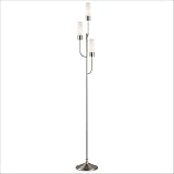 Westinghouse Lighting 64176 Prague Three Light Floor Lamp in Brushed Nickel