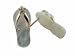 White Mother Of Pearl Flip Flop Plumeria Strap Sandal Earrings, 14k Gold