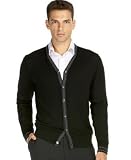 Review Hugo Boss  / Hugo Boss Black Extrafine Merino Contrast Placket Cardigan