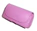 Premium Pink Horizontal Leather Side Case Pouch with Belt Clip for Samsung A867 Eternity, T919 Behold / Palm Treo 800w, Palm Centro / LG Dare VX-9700