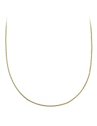 Goldtone Finish Silver Snake Chain Necklace, 24"