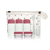 Cala Spa Cosmetic Travel Kit ( Pink ) 70-604 - 7 Piece Set
