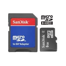 Sandisk Micro Sd / Micro Sdhc 8gb Flash Memory Card for Motorola Smartphone Android Droid Milestone Spice Bravo Flipside Citrus Defi Mototv