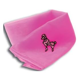 50s Pink Poodle Neck Scarf