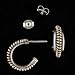 Jewelry : Handmade Sterling Silver and Gold Hoops, #1795