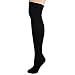 BLACK OVER THE KNEE KNITTED SOCKS