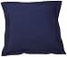 Fresh Ideas Tailored Poplin Pillow Sham Euro, Navy