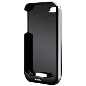 MiLi Power Spring4 Case and Rechargeable Battery Pack 1600 mAh for iPhone4