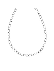 CleverEves 18Kt White Gold Solid Oval 6.5mm Bracelet