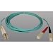 Tripp Lite N816-10M 10Gb Multimode Duplex 50/125 LSZH Aqua Fiber Patch Cable LC/SC - ...