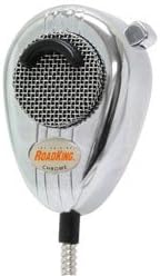 RoadKing RK56CHSS 4-Pin Dynamic Noise Canceling CB Microphone Chrome & Chrome Cord