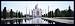 Laminated Taj Mahal, India Landscapes Photography 33x95cm Slim Print