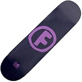 Foundation Doodle F Skateboard Deck - 7.75 in. x 31.75 in. - Blue / Purple