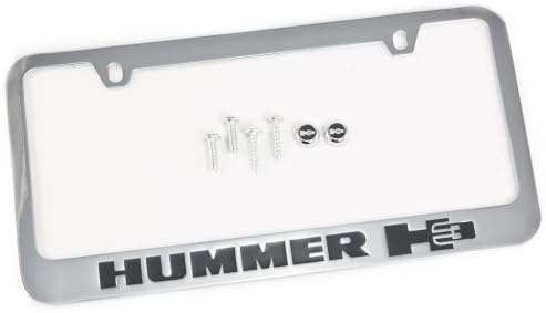 Chrome License Plate Frame w/ Logo Embossed Screws