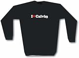 I Heart (Love) Calvin Men's Sweat Shirt XXXL-Black