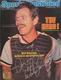 Rick Dempsey autographed Sports Illustrated Magazine (Baltimore Orioles)