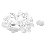 uxcell ソケットカバー　ABS製ホワイト　安全ソケットカップ　二ターミナル　32個入り