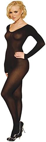 Sheer Open Crotch Body Stocking (One Size)