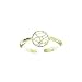 18kt Gold over Sterling Silver Small Filigree Circle Band Toe Ring