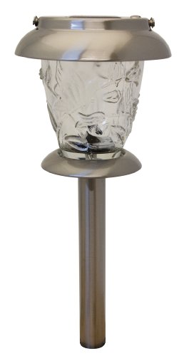 Paradise GL23730SS Stainless Steel Solar Two-in-One Light, Brushed Metal