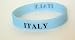Italy blue glow in the dark silicone wristband, Italy bracelet