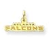 14K Atlanta Falcons Small Name Charm