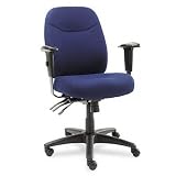 Alera WR41FB20B Wrigley Series High-Back Multifunction Chair with Blue Upholstery