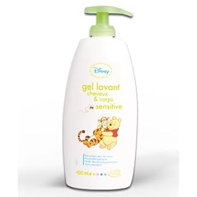 Disney - Gel lavant B�b� corps et cheveux sensitive Winnie - 400ml