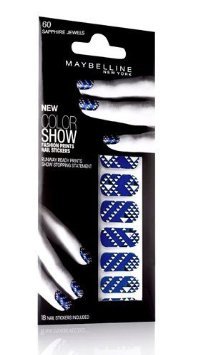 Maybelline Limited Edition Color Show Fashion Prints Nail Stickers - 60 Sapphire Jewels