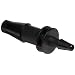 Value Plastics 2050-2 Straight Through Reduction Tube Fitting with Classic Series Barbs, 3/16" (4.8 mm) and 3/32" (2.4 mm) ID Tubing, Black Nylon (25-Pack)